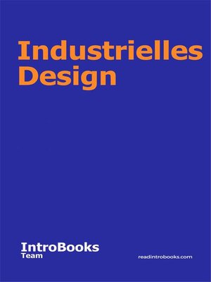 cover image of Industrielles Design